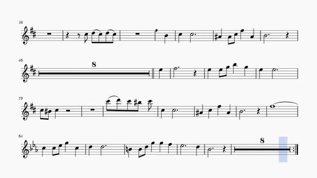 Песенка о медведях. А.Зацепин - Л.Дербенев. Для альт саксофона смотреть онлайн