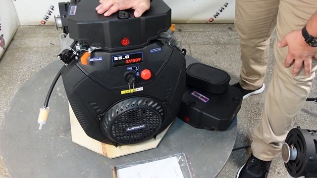 Литровый двигатель LIFAN 35 л.с. 2V90F с механическими рычагами управления и обычным карбюратором. смотреть онлайн