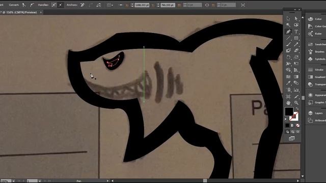 Shark Mascot Logo | Adobe Illustrator Speedart смотреть онлайн