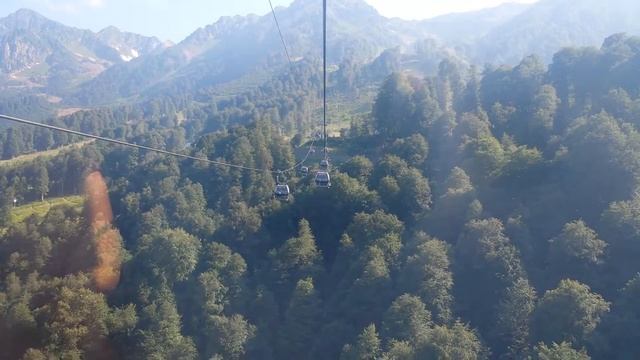Sochi, Russia Cable Car ride смотреть онлайн