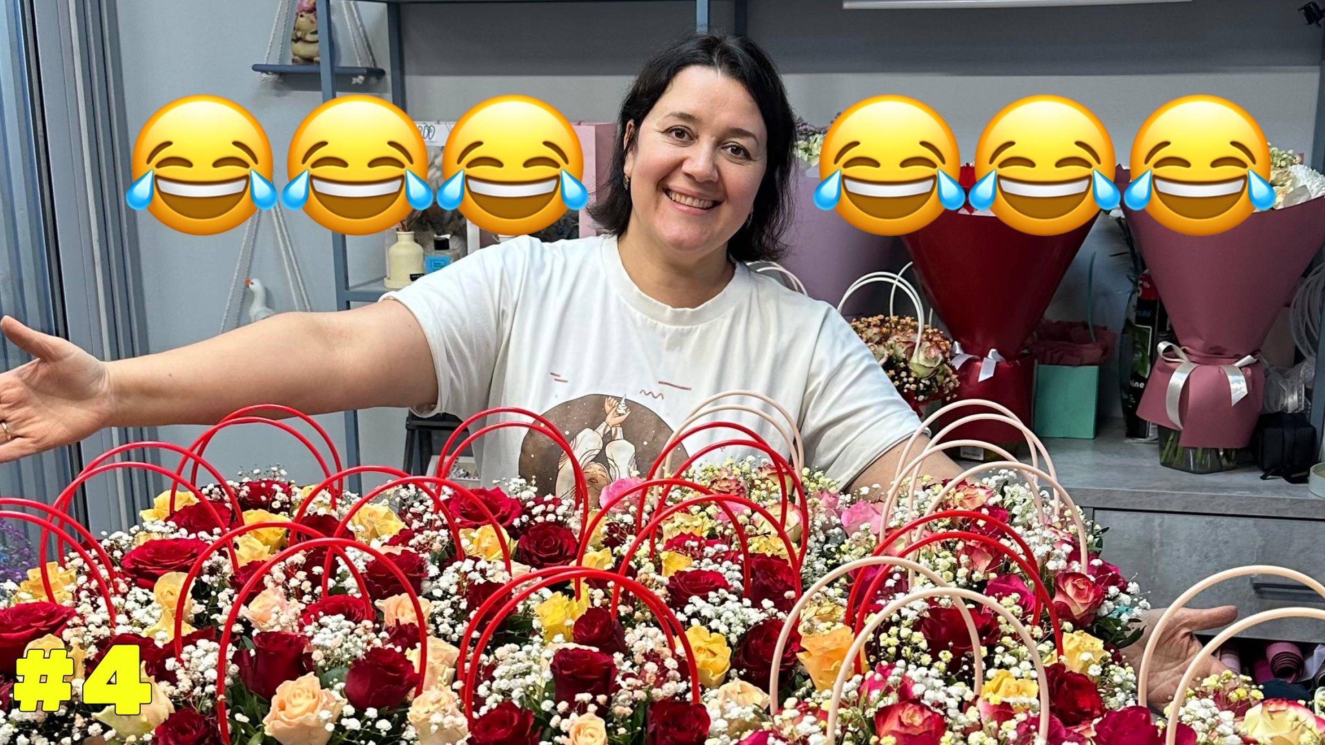 🌷Неделя флориста #4 - Смеёмся и творим красоту| Вечера встречи выпускников смотреть онлайн