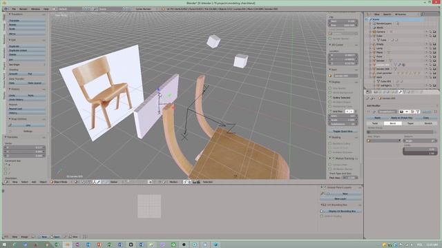 How to use bend in Blender 2.79 смотреть онлайн