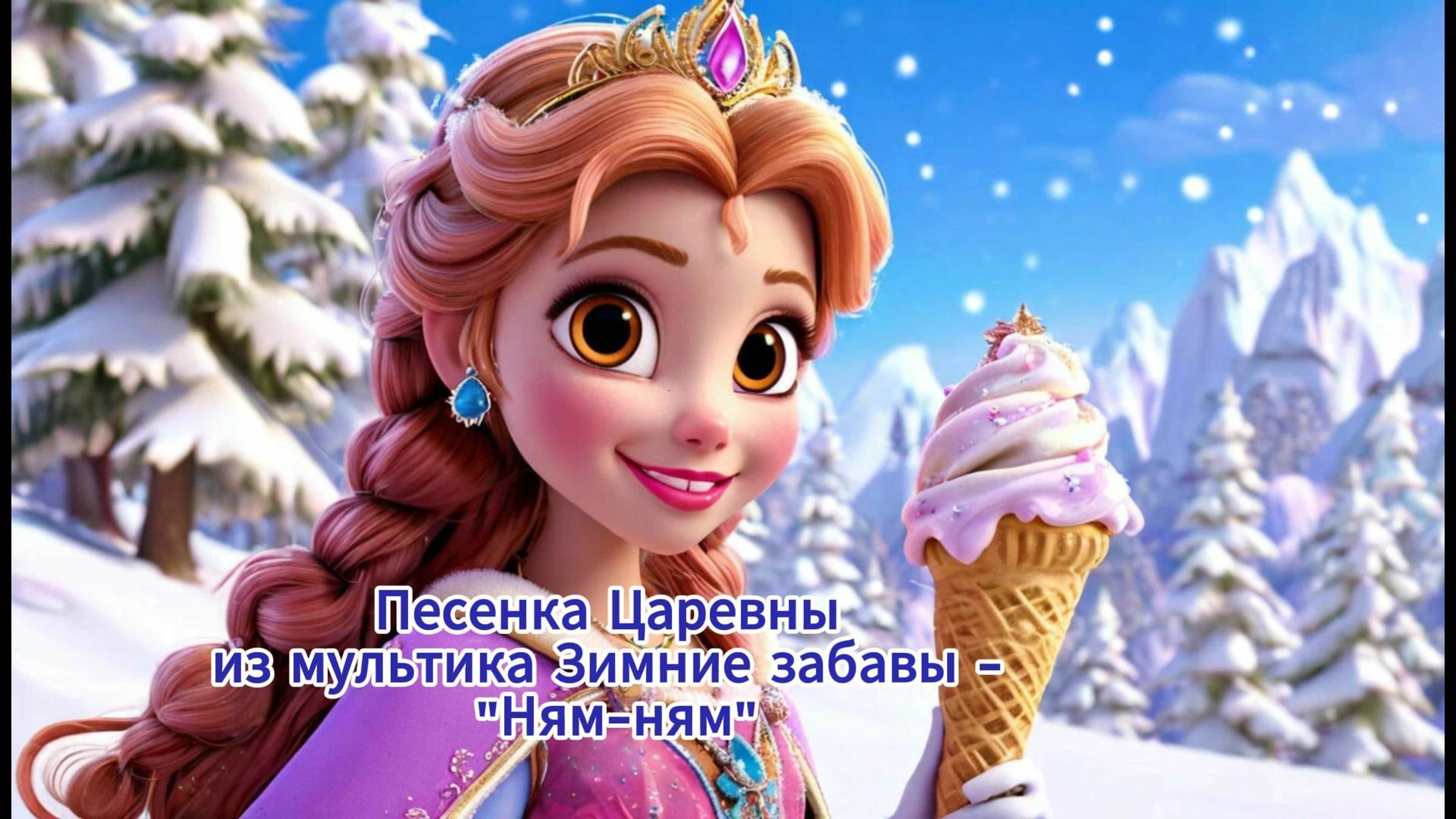 "Ням-ням" - Песенка Царевны из мультфильма "Зимние забавы" смотреть онлайн