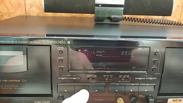 Pioneer CT-W604RS stereo cassette deck видео работы смотреть онлайн