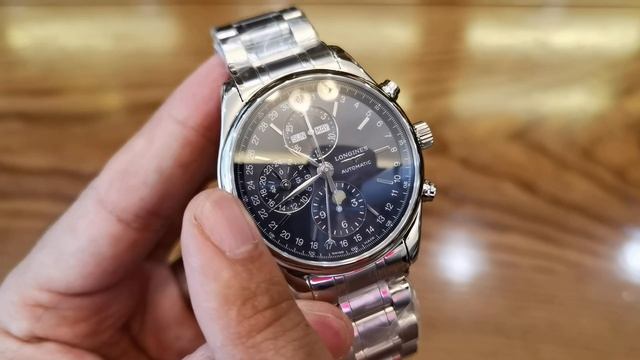 [Đẹp] Longines Master Collection Moonphase Chronograph Blue 42mm L2.773.4.92.6 | ICS Authentic смотреть онлайн