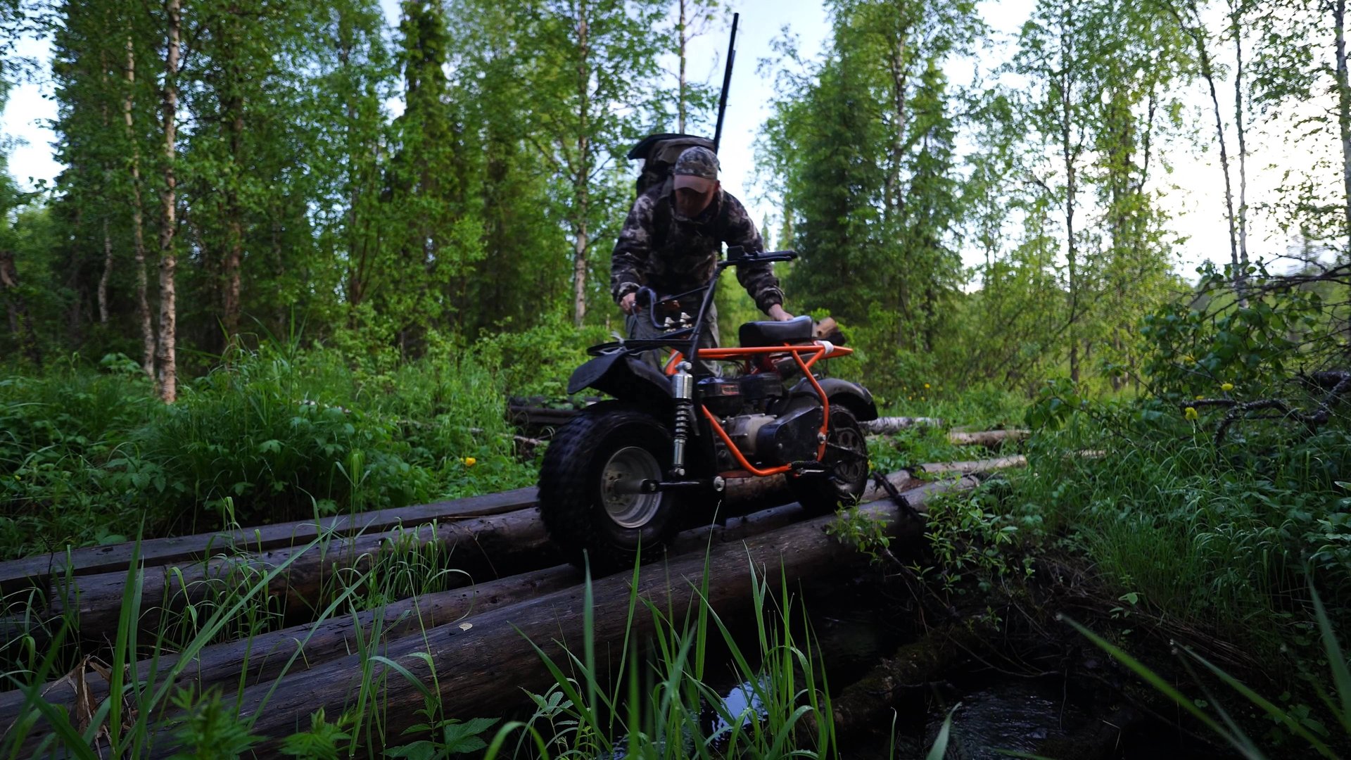 Пеший поход на таёжную речку за хариусом. смотреть онлайн