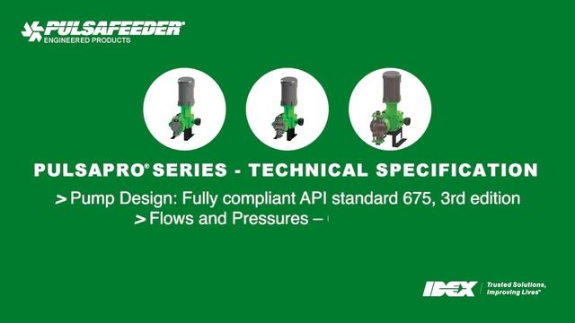 Pulsafeeder | Hydraulic Diaphragm Metering Pumps | Idex India смотреть онлайн