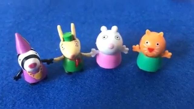 Мои киндер игрушки из свинки Пеппы, кто их может всех назвать? смотреть онлайн