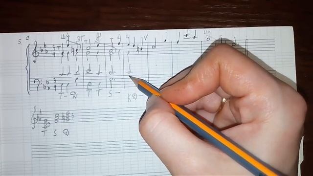 Гармонизация мелодии главными трезвучиями. Уровень 2.