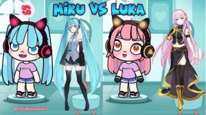 HATSUNE MIKU MIKU VS LUKA IN AVATAR WORLD 😍