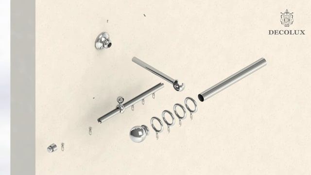 Монтаж однорядного карниза Империум с подвесным элементом смотреть онлайн