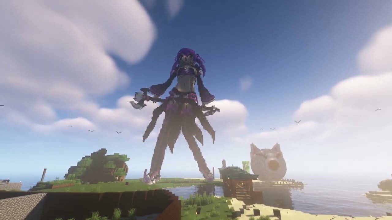 Статуя в выживании Minecraft (переиздание)