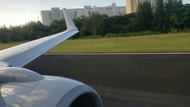 American B737-823 NG SJU-MIA takeoff (part 2) смотреть онлайн