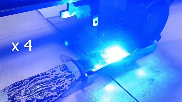 Neje 3 Max E80 Grawerowanie noża смотреть онлайн