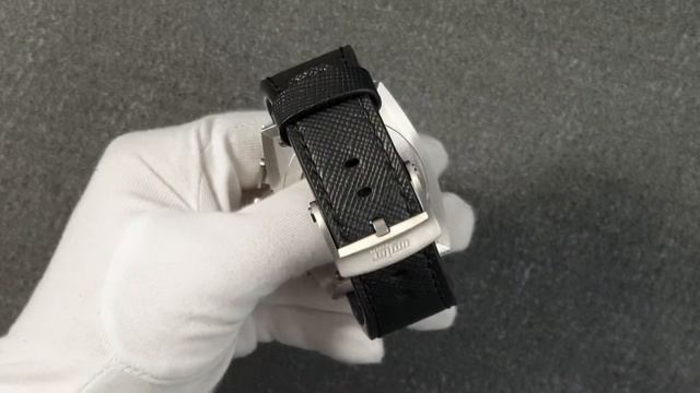 Bespoke watch strap of calf leather for Wyler Code-R watch. смотреть онлайн
