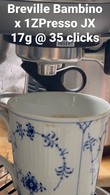 Breville Bambino test run with 1ZPresso JX at 35 clicks смотреть онлайн