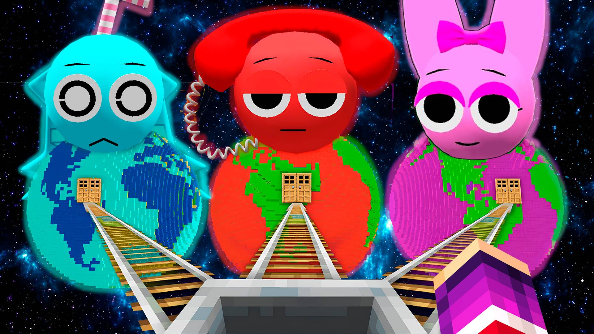 ВЫЖИВАНИЕ ВНУТРИ ВСЕХ ПЛАНЕТ ПОРТАЛ СПРУНКИ В МАЙНКРАФТ! ХОРРОР СПРАНКИ SPRUNKI INCREDIBOX MINECRAFT смотреть онлайн