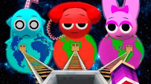 ВЫЖИВАНИЕ ВНУТРИ ВСЕХ ПЛАНЕТ ПОРТАЛ СПРУНКИ В МАЙНКРАФТ! ХОРРОР СПРАНКИ SPRUNKI INCREDIBOX MINECRAFT