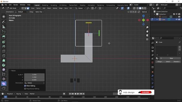 Shear Tool apply in blender for beginners-mds design смотреть онлайн