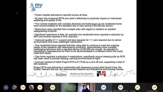 Dudley Metropolitan Council RITA Webinar смотреть онлайн