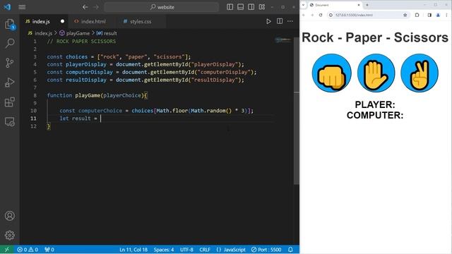 Build JavaScript ROCK PAPER SCISSORS in 18 minutes _72 смотреть онлайн