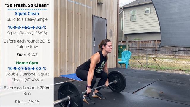 "So Fresh, So Clean" | Rowing + Squat Clean CrossFit WOD смотреть онлайн