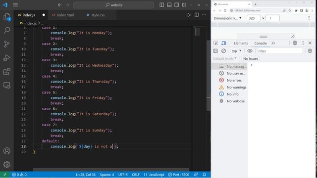 Оператор SWITCH в JavaScript // JavaScript SWITCHES_13 смотреть онлайн