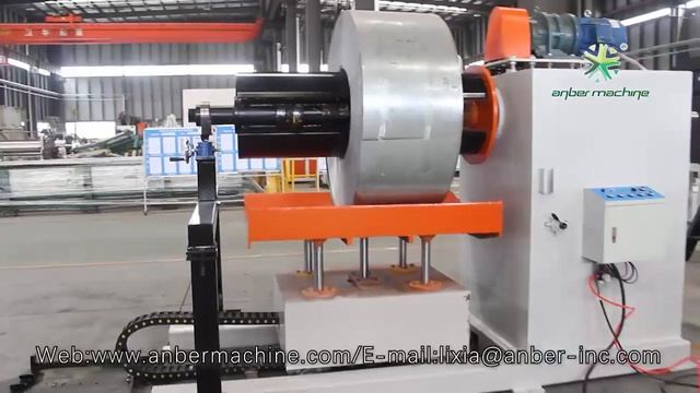 22P127 10吨液压开卷机 10 Tons hydraulic decoiler with trolley смотреть онлайн