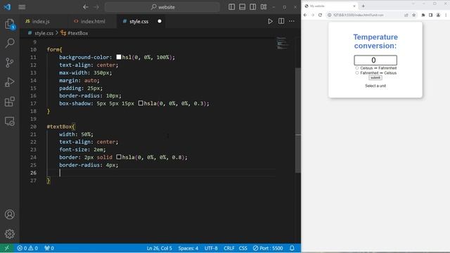 ПРОГРАММА ПРЕОБРАЗОВАНИЯ ТЕМПЕРАТУРЫ НА JavaScript // JavaScript TEMPERATURE CONVERSION PROGRAM _24 смотреть онлайн
