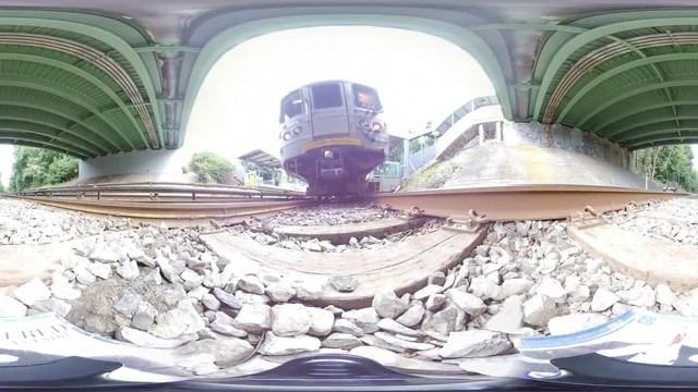 Train Cam 360: Tracks POV Approaching R44 Train ; Staten Island Railway смотреть онлайн