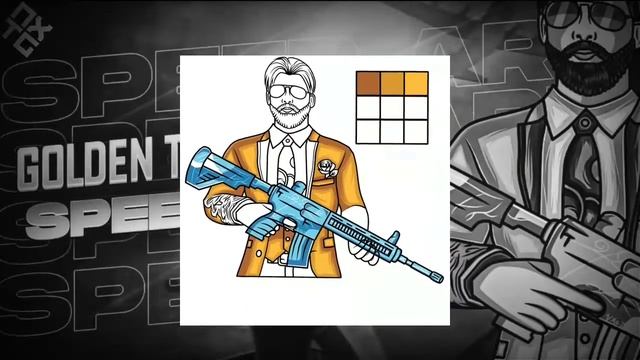 GOLDEN TRIGGER SET MASCOT LOGO WITH M416 FOOL ILLUSTRATION ON IOS | IBIS X PAINT | NXGT_GFX смотреть онлайн