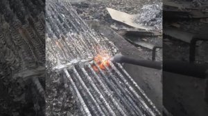 Разобрать радиатор легко и просто и быстро, медь от аллюминия. Самый легкий способ.