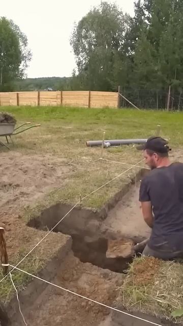 Основание под фундамент #строительство #дом #деревня смотреть онлайн