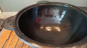 Обжиг казана 4,5 л. в духовке .