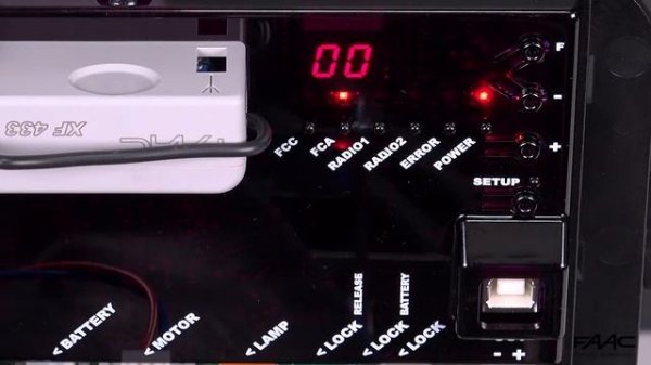 FAAC E721 - Setup scheda elettronica