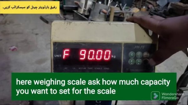 YH-T6 weighing scale indicator calibration/subtitle in English