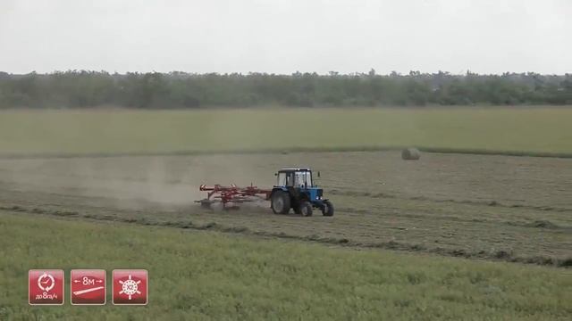 Грабли двухроторные прицепные Kolibri Duo смотреть онлайн