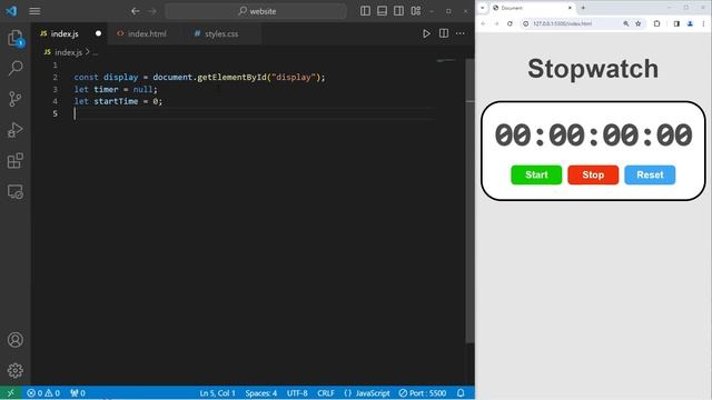 Build this JS STOPWATCH in 18 minutes _58 смотреть онлайн
