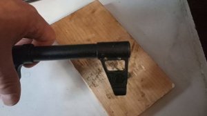 Снимаем колодку мушки с Сайги