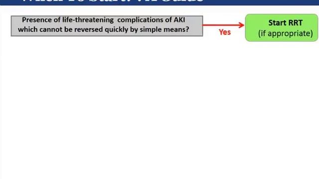 When to start and when to stop RRT Forni Lui