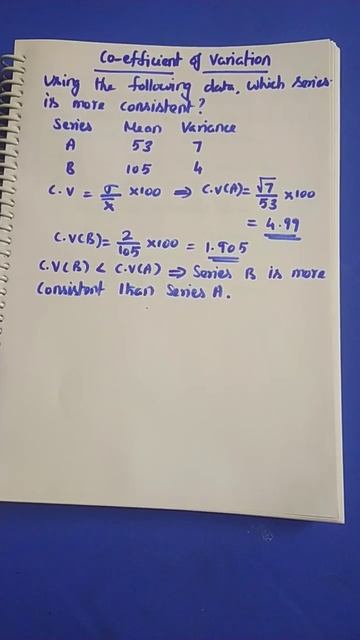 Co-efficient of variation смотреть онлайн