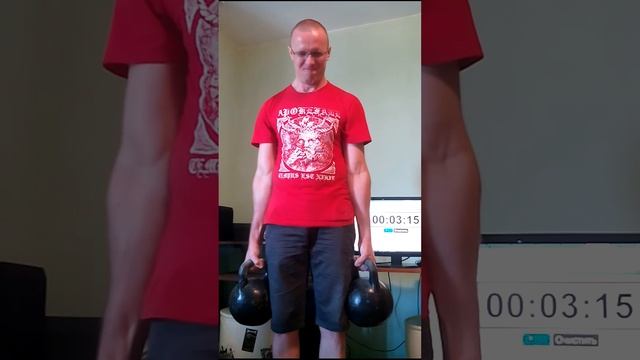 15.08.17 удержание гирь 32кг (левой 5м, правой 6м30с) смотреть онлайн
