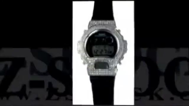 Iced Out Diamond Z-Shock Bezel on a DW-6900 G-Shock смотреть онлайн