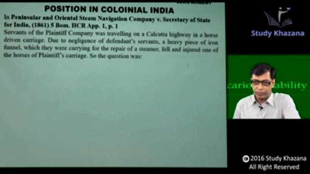 Law of Torts - Chapter 2 Vicarious Liability of state by Juris Academy - Call 8010905050 смотреть онлайн