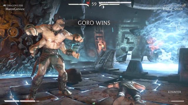 Mortal Kombat XL dragon fangs Goro online ranked 1v1 0% yee lol смотреть онлайн