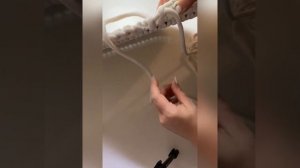 Вяжем люльку для малыша из шнура (Часть 2): Вязание второго и третьего рядов.