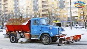 Изучаем транспорт и спецтехнику для детей. Развивающее видео