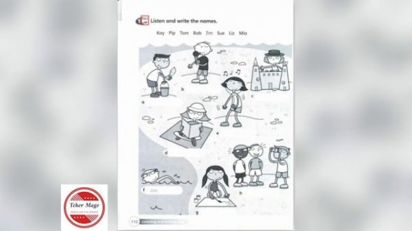 Super Minds 1 Unit 9 At The Beach Workbook page 112 (AUDIO)