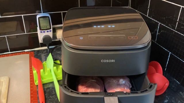 Cosori TurboBlaze Air Fryer. Chicken And Cheese Wrapped In Ham