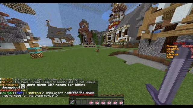 KILL EVERYONE!!!- Minecraft KIT PVP w/ kricken смотреть онлайн
